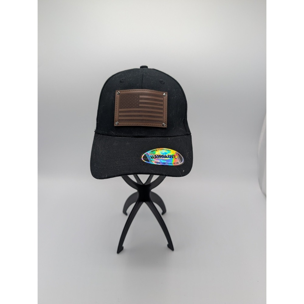 Black USA US American Flag Patch United States America Baseball Hat Cap